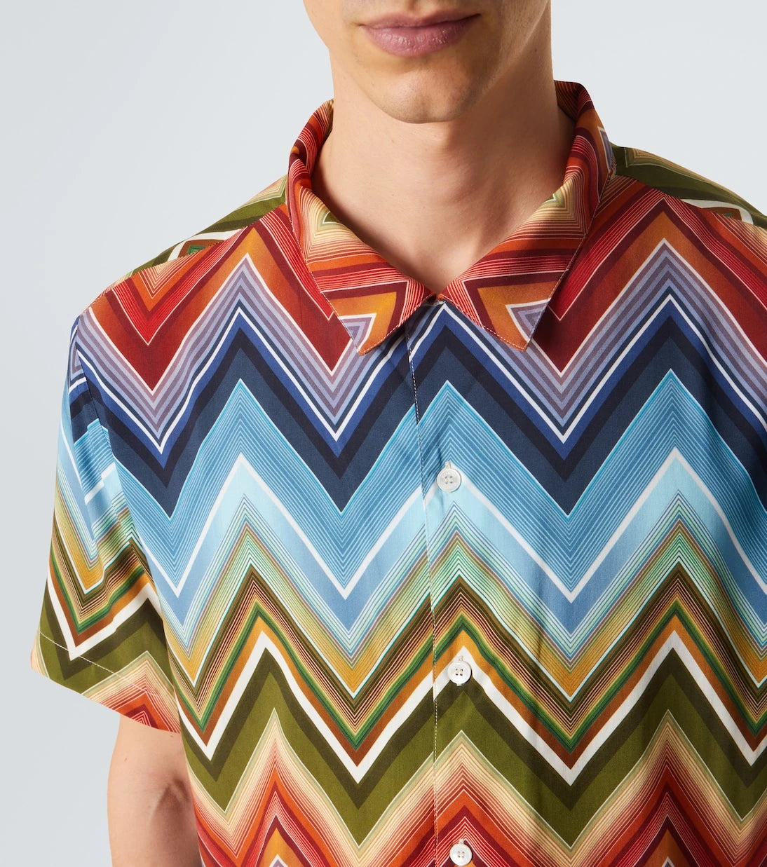 Missoni - Zigzag bowling shirt