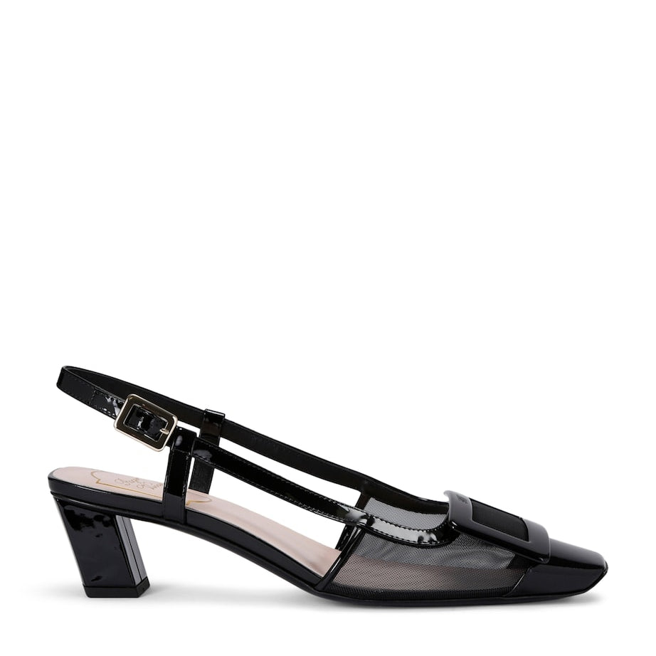Roger Vivier Black Belle Vivier Slingback Pumps 45