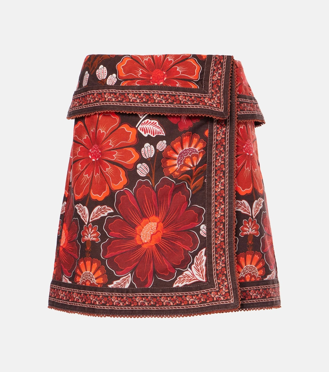 Farm Rio - Gigi Tapestry cotton wrap skirt