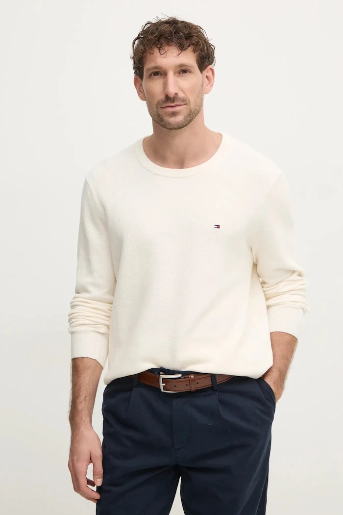 Tommy Hilfiger erkek pamuklu kazak