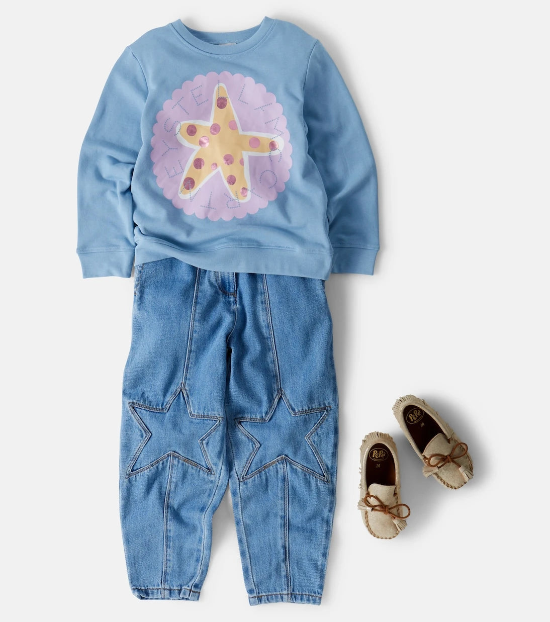 Stella McCartney Kids - Embroidered tapered jeans