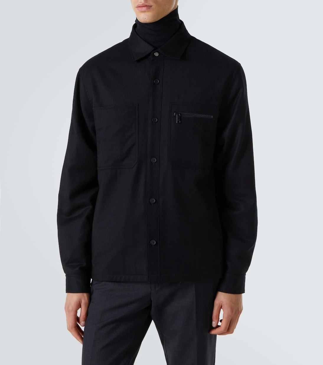 Zegna - Technical wool overshirt