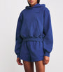 Alexander Wang Blue Cotton Logo Cropped Hoodie