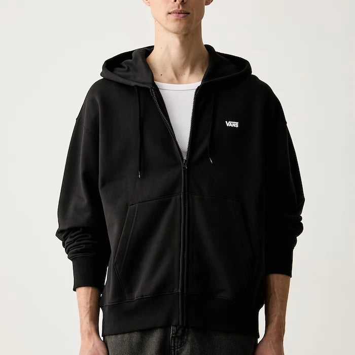 Vans pamuklu erkek fermuarlı kapüşonlu sweatshirt