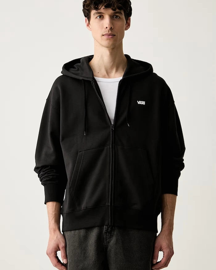 Vans pamuklu erkek fermuarlı kapüşonlu sweatshirt