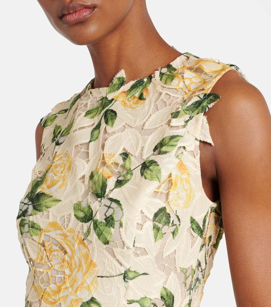 Oscar de la Renta - Printed midi dress