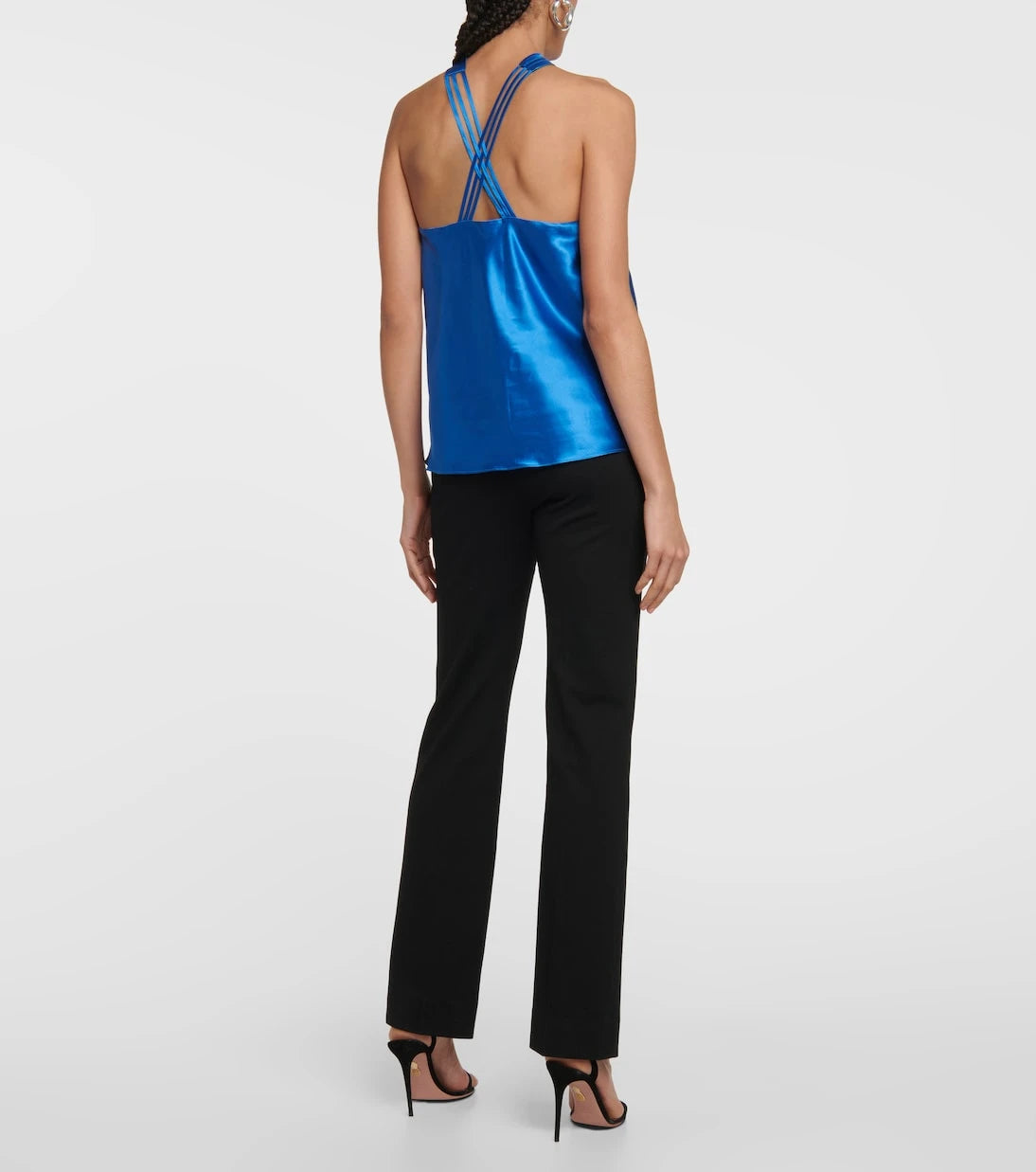 Veronica Beard - Stewart satin halter-neck top