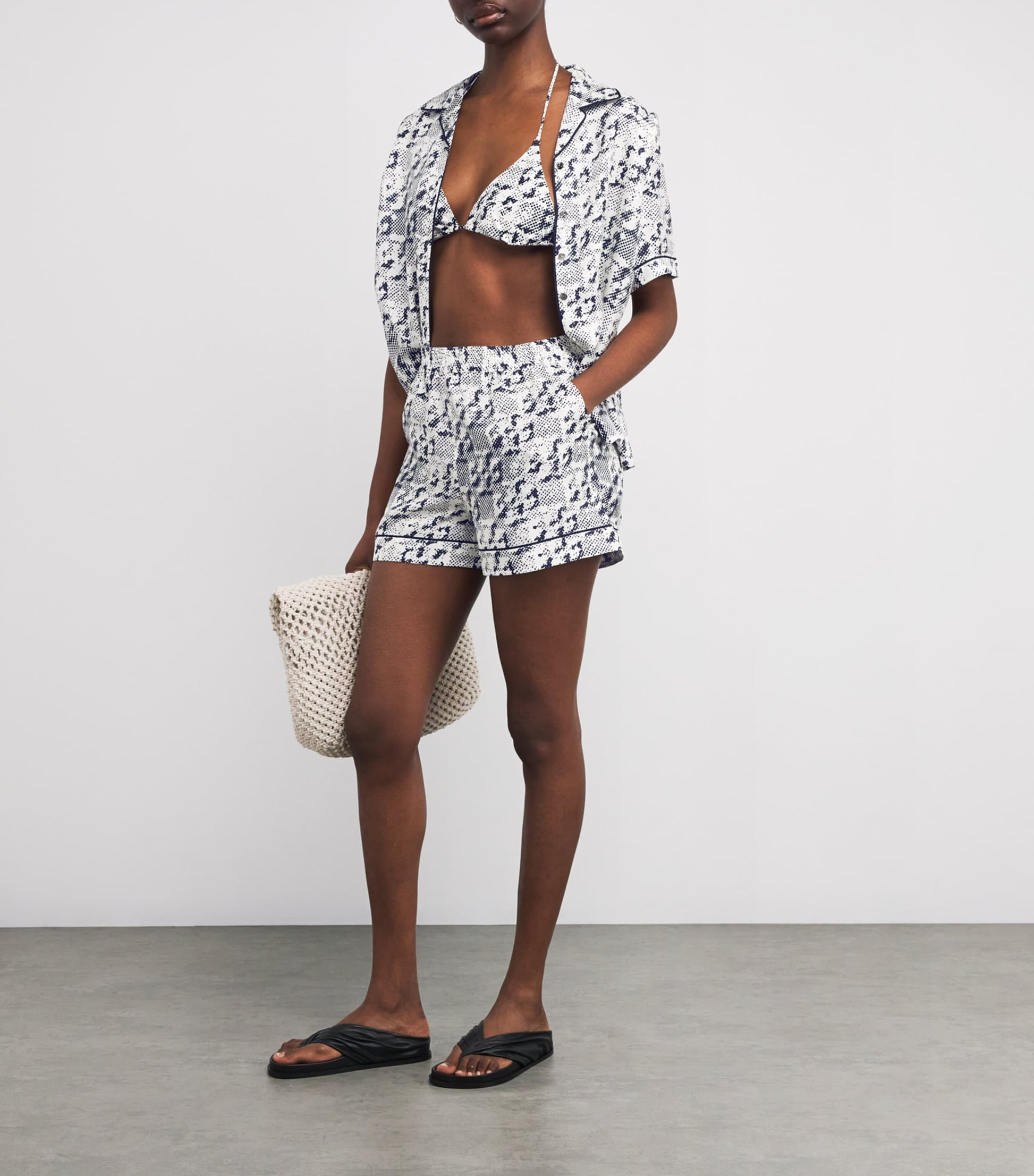 Tory Burch Multi Silk Printed Shorts