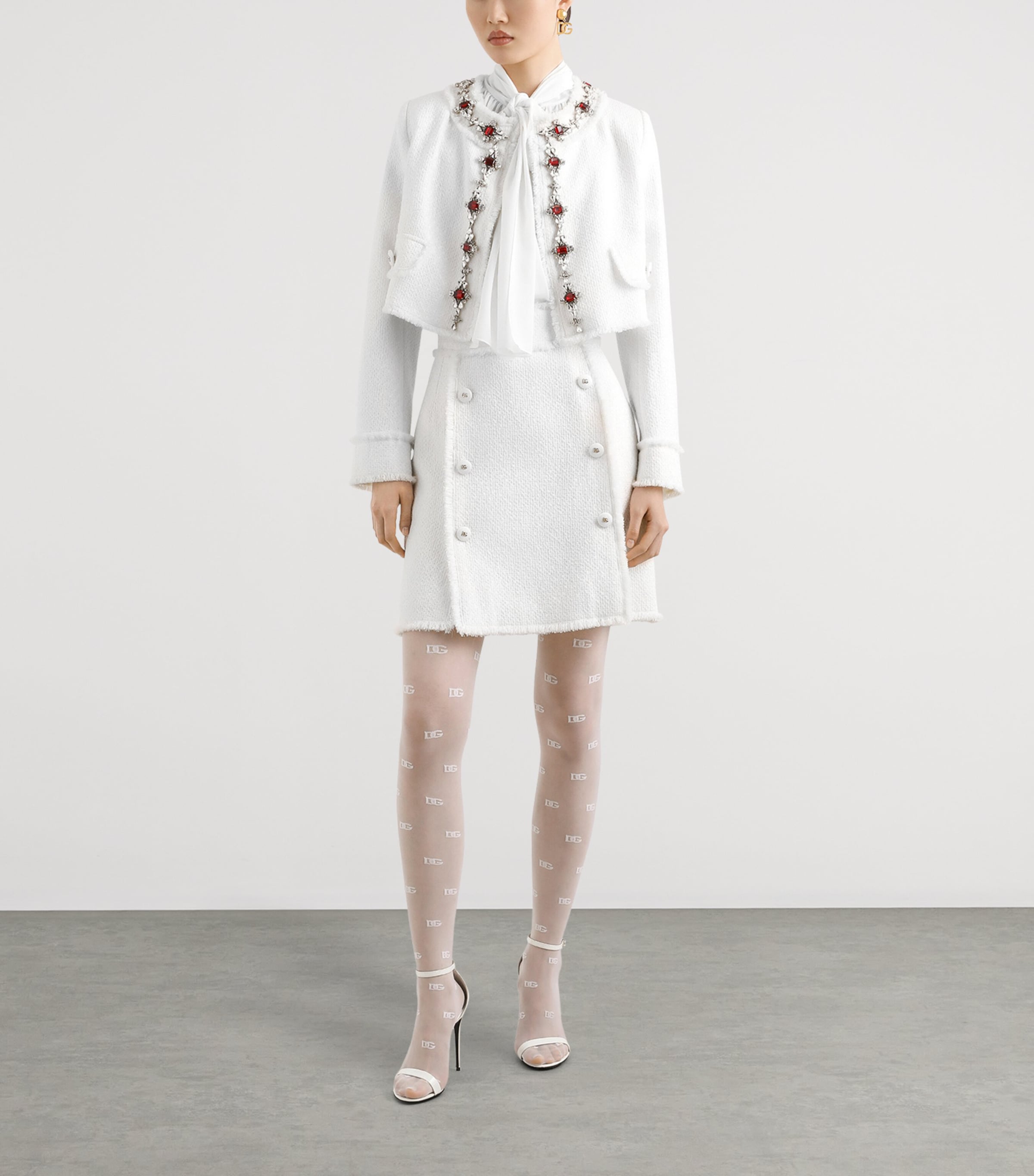 Dolce & Gabbana Multi Tweed Mini Skirt