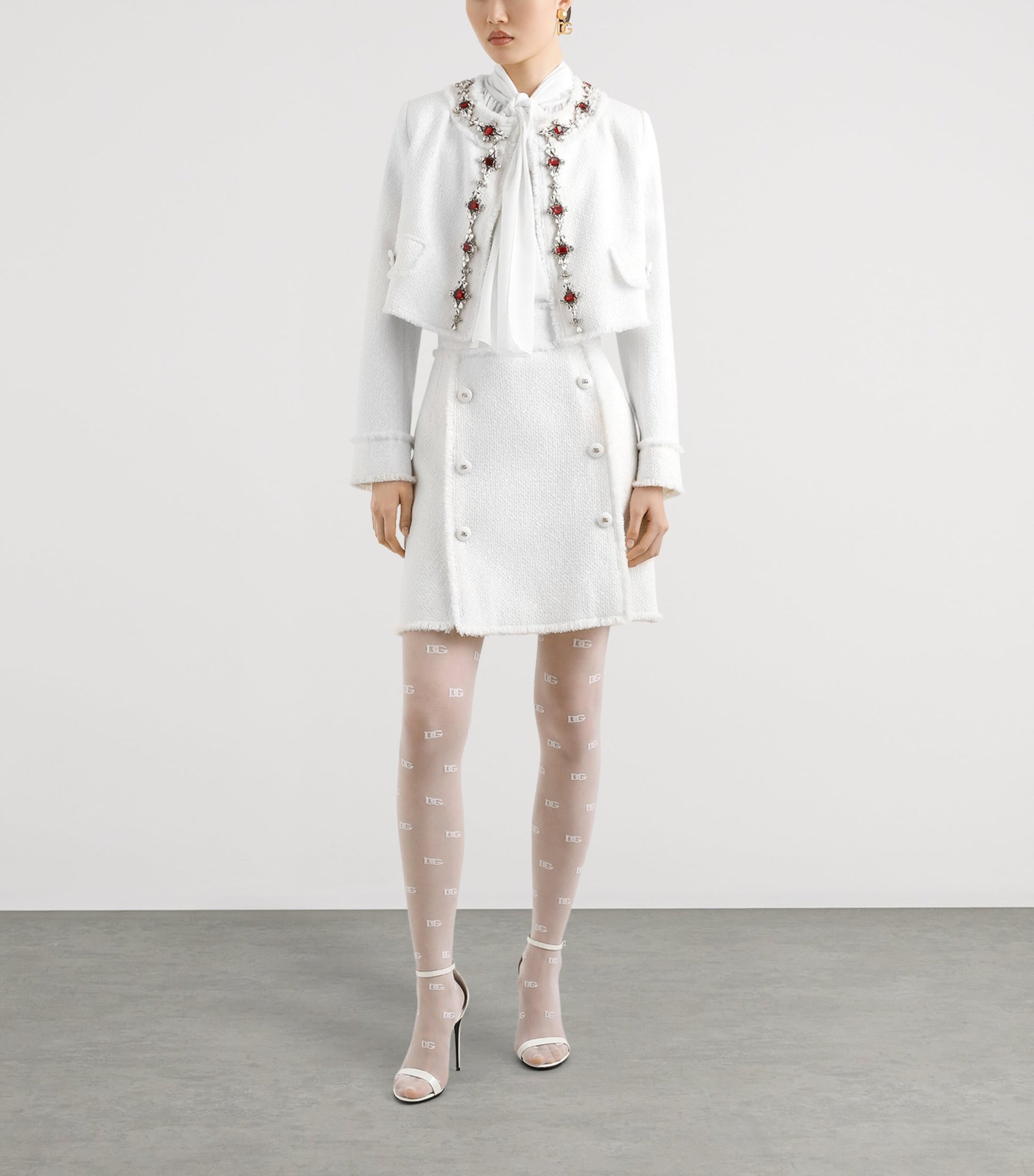 Dolce & Gabbana Multi Tweed Mini Skirt