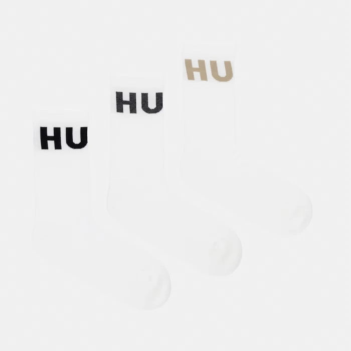 HUGO erkek pamuklu çorap 3P QS ICONIC CC 3 çift