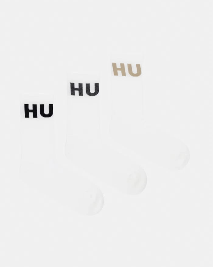 HUGO erkek pamuklu çorap 3P QS ICONIC CC 3 çift