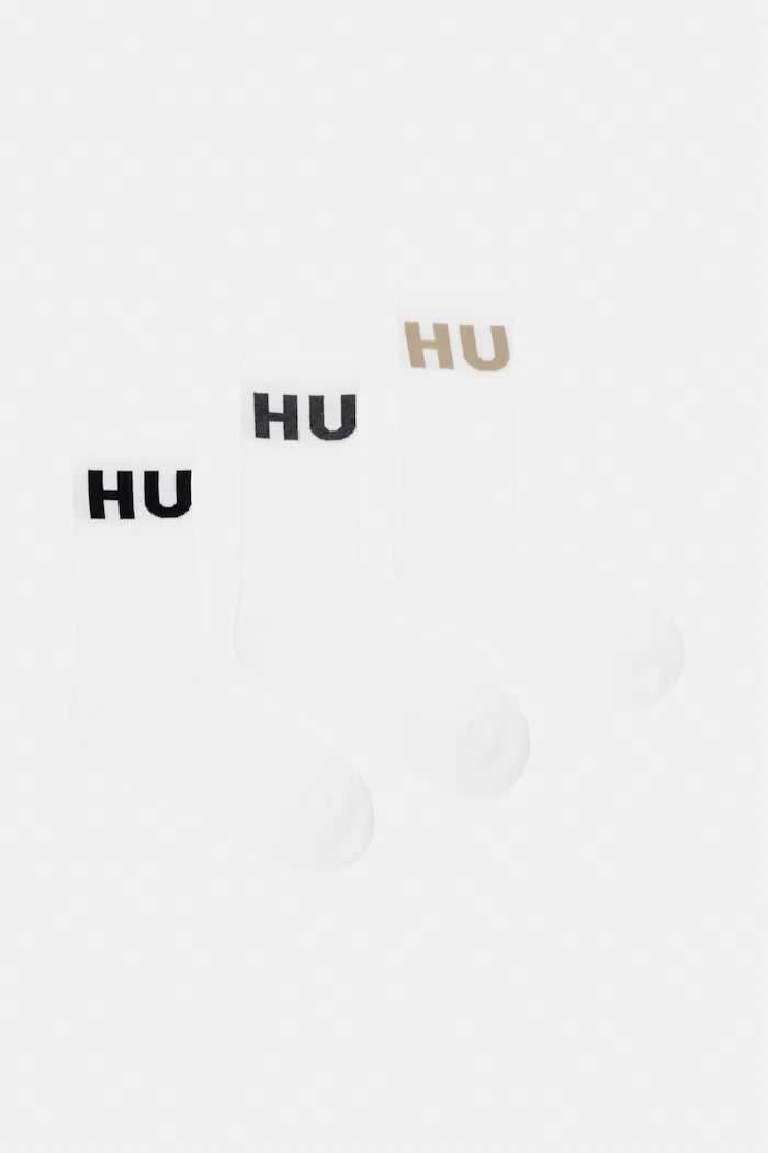 HUGO erkek pamuklu çorap 3P QS ICONIC CC 3 çift