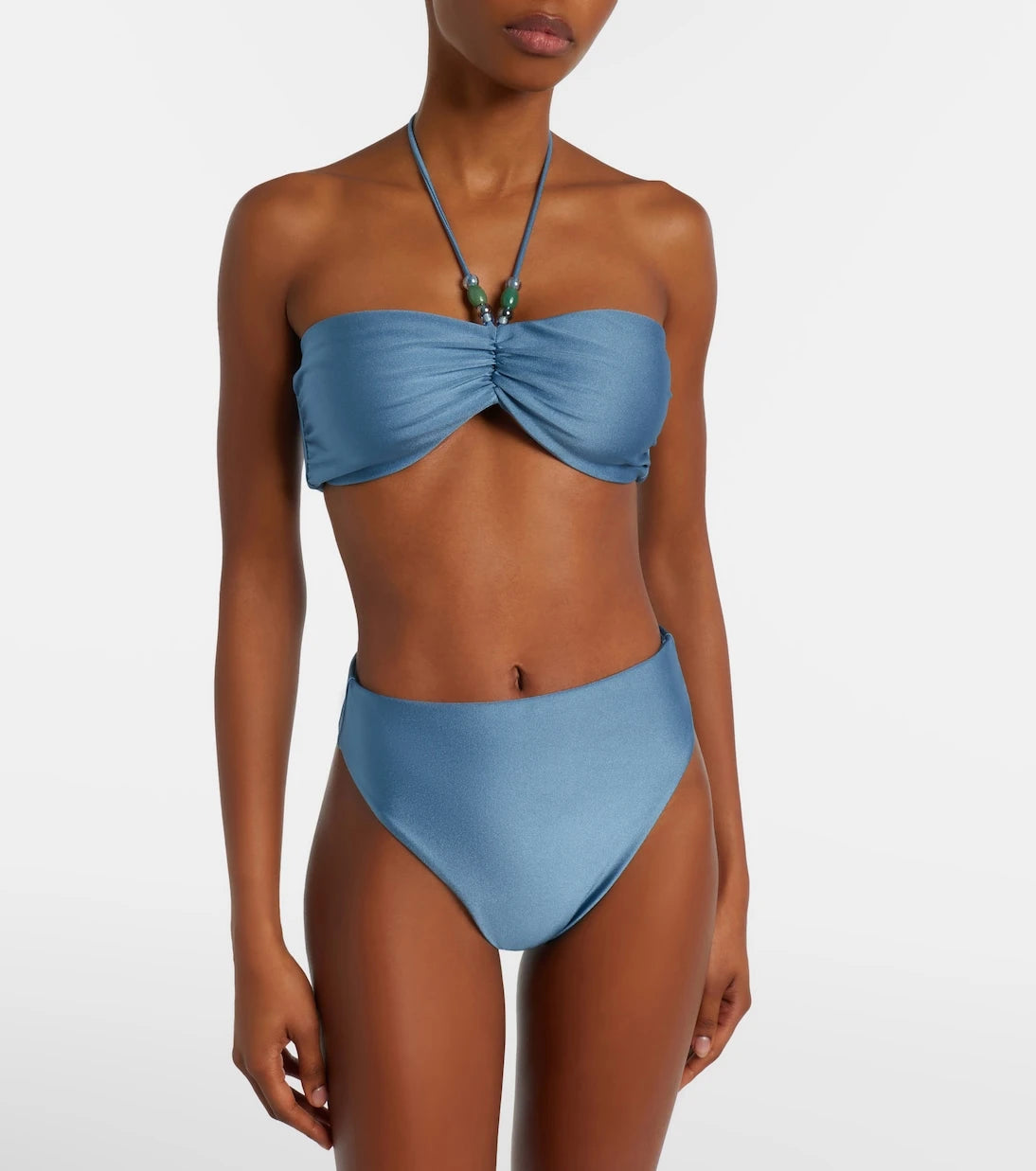 Jade Swim - Zoe ruched bikini top