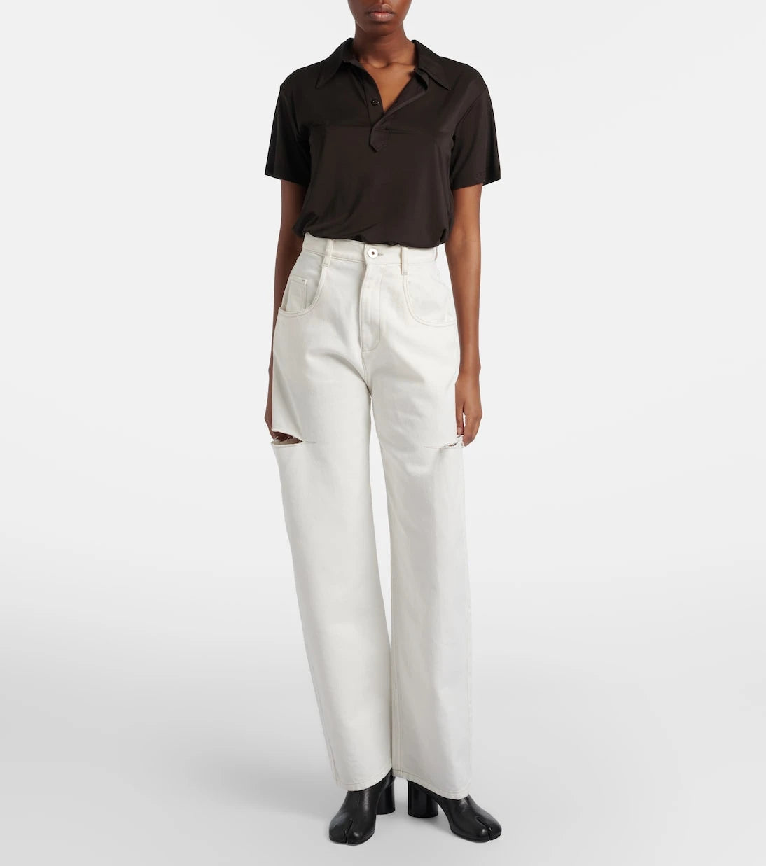 Maison Margiela - High-rise straight leg jeans