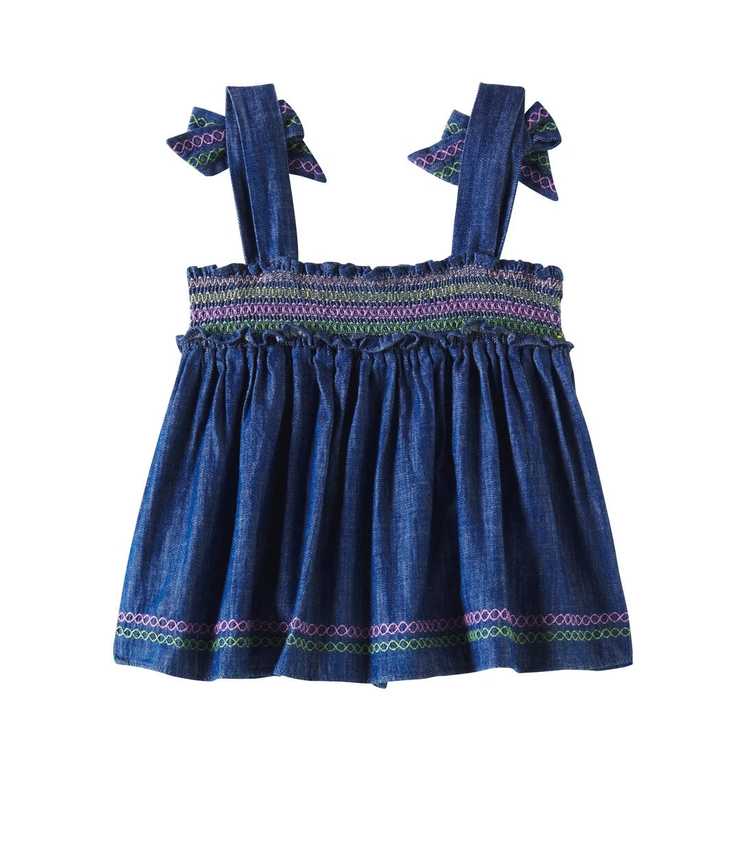 Zimmermann Kids - بلوزة دينم Tallow مطرزة