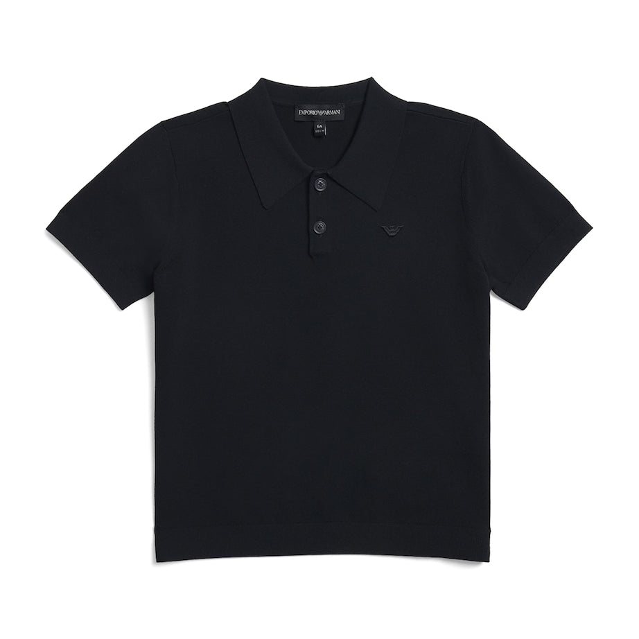 Emporio Armani Kids Knitted Logo Polo Shirt (4-16 Years)