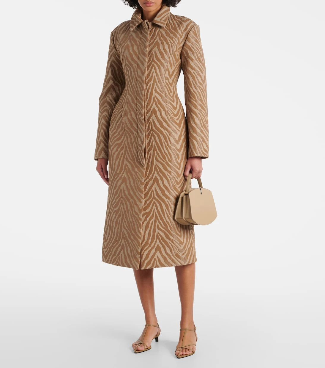 Tove - Mira cotton-blend jacquard coat