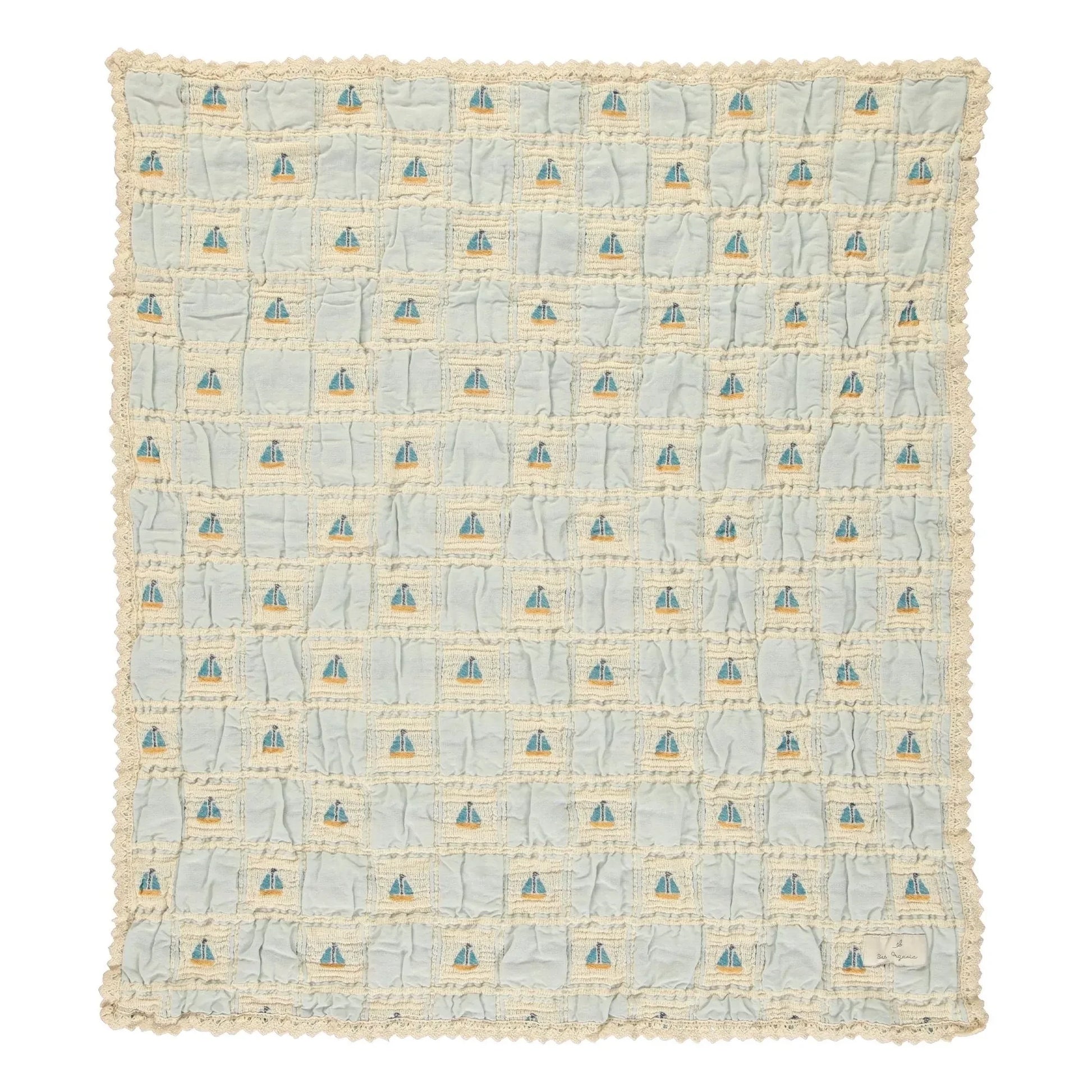 Bebe Organic - Sailor Bateaux Organic Cotton Blanket | Ecru