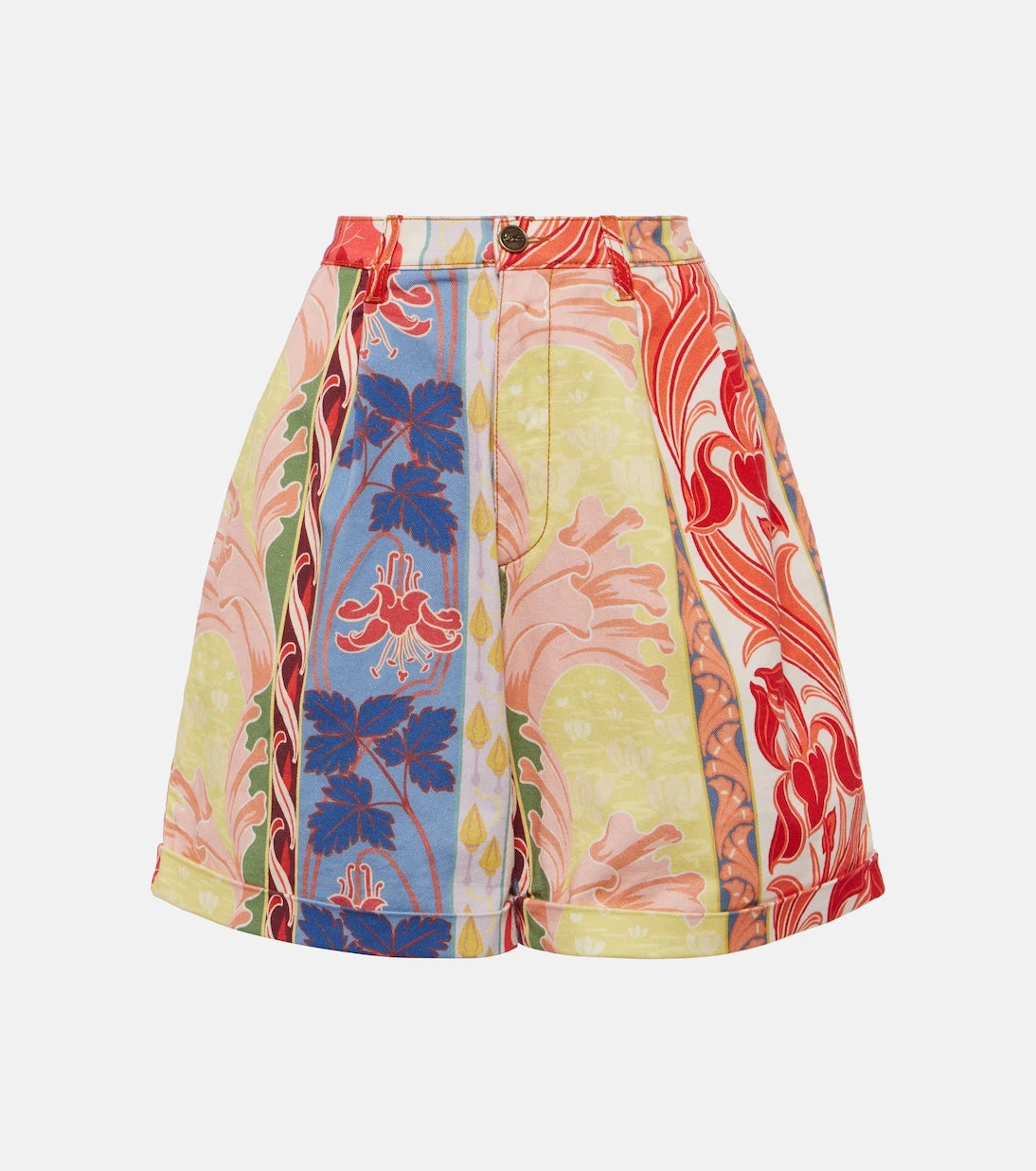 Etro - Printed denim shorts