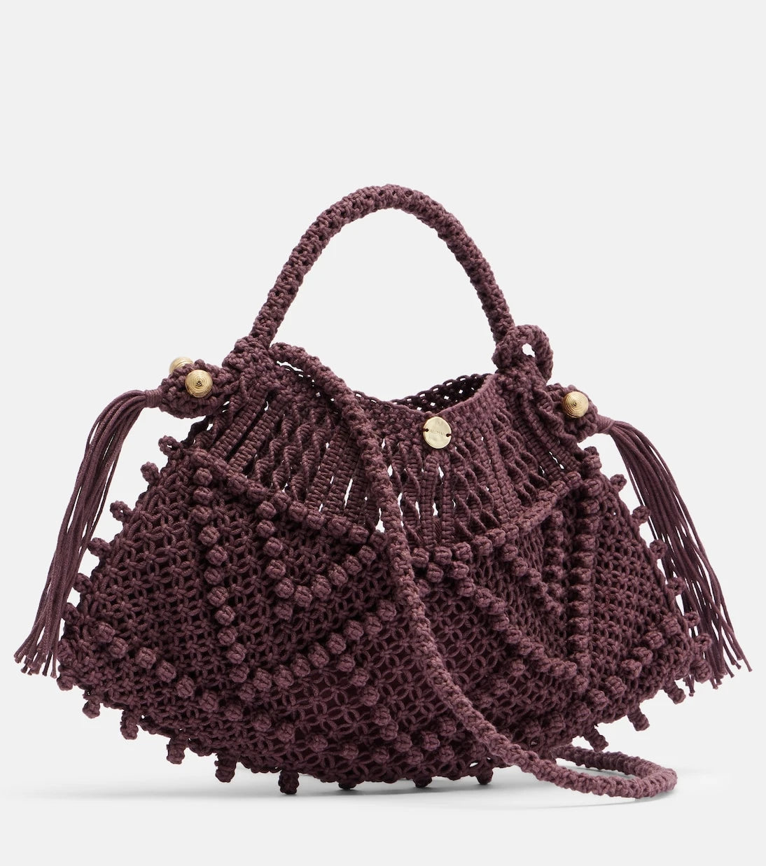 Alémais - Macrame Small top-handle bag