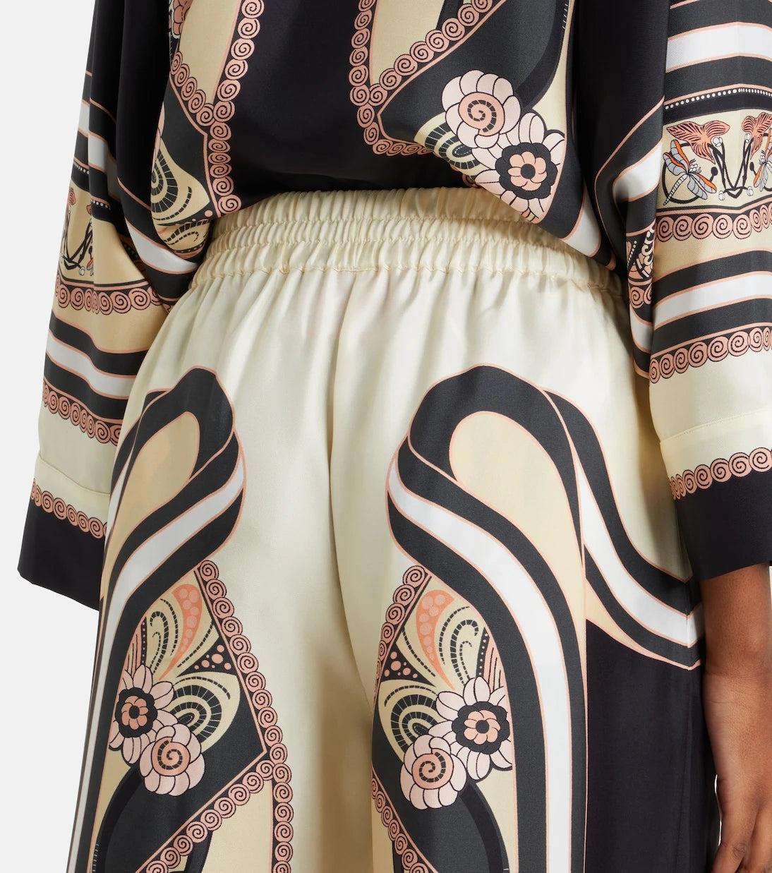 La DoubleJ - Printed silk palazzo pants