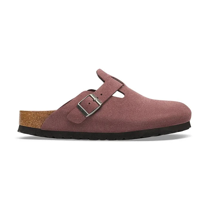 Birkenstock Boston Soft Footbed Süet Deri Kapalı Burun Terlik