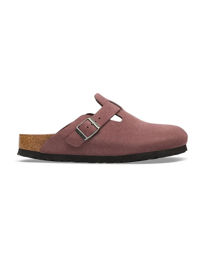 Birkenstock Boston Soft Footbed Süet Deri Kapalı Burun Terlik