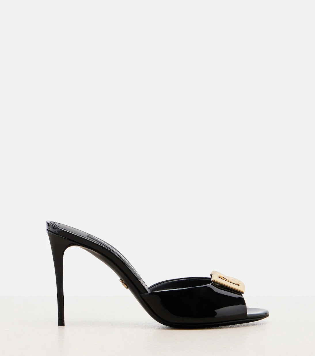 Dolce&Gabbana - DG patent leather mules