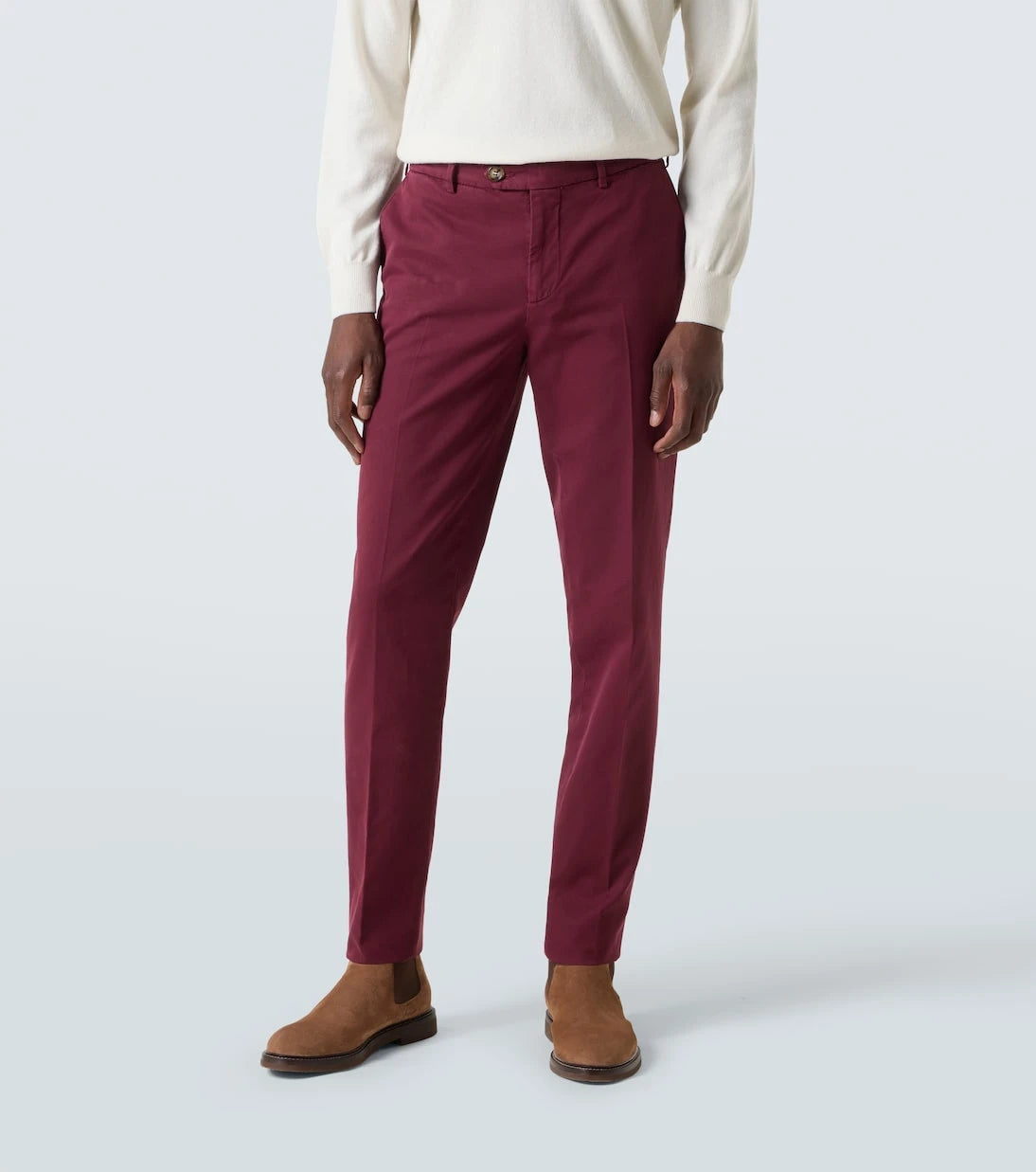 Brunello Cucinelli - Cotton gabardine slim pants