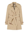 Burberry Yellow Gabardine Chelsea Short Trench Coat