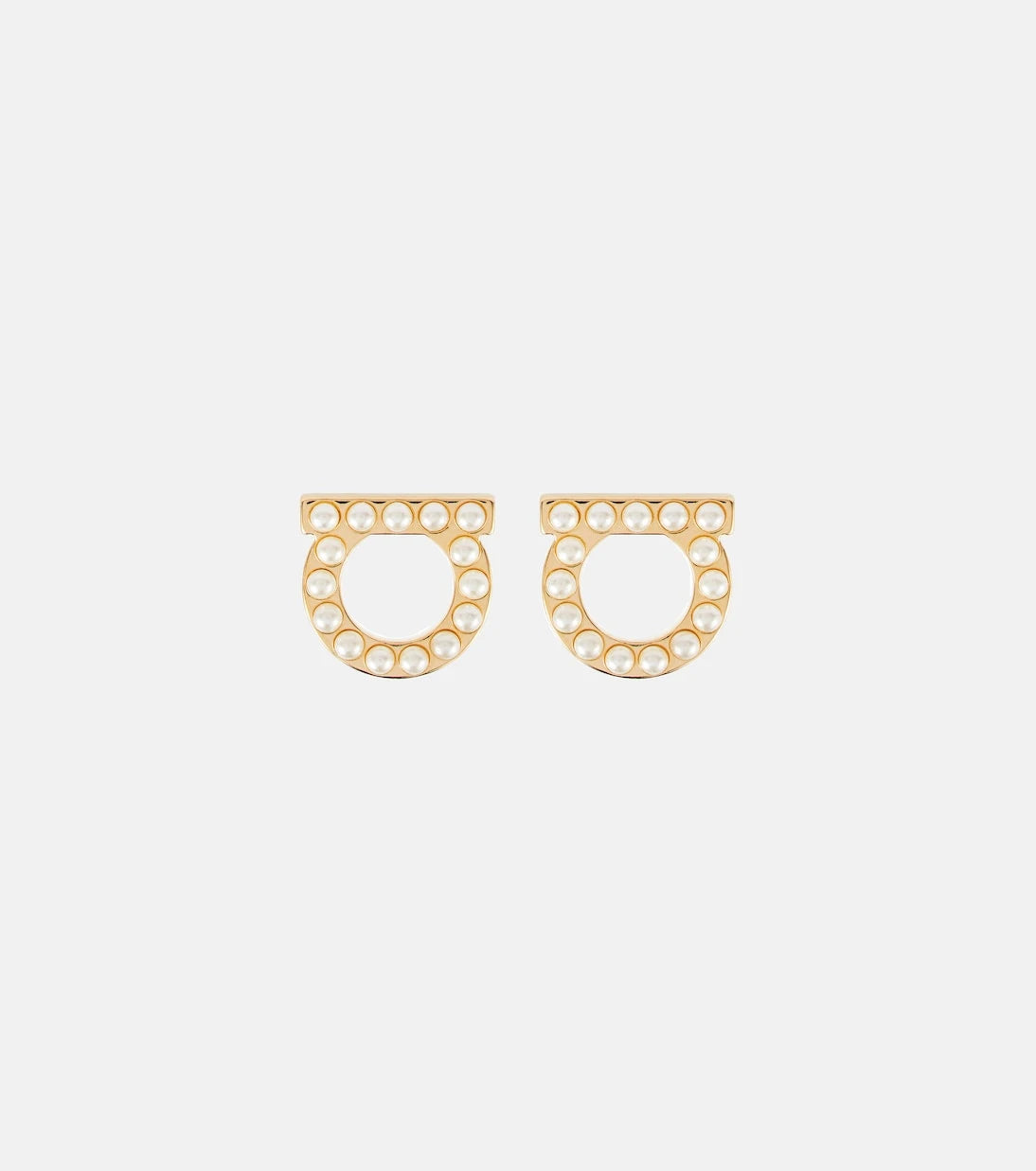 Ferragamo - Gancio faux pearl-embellished earrings