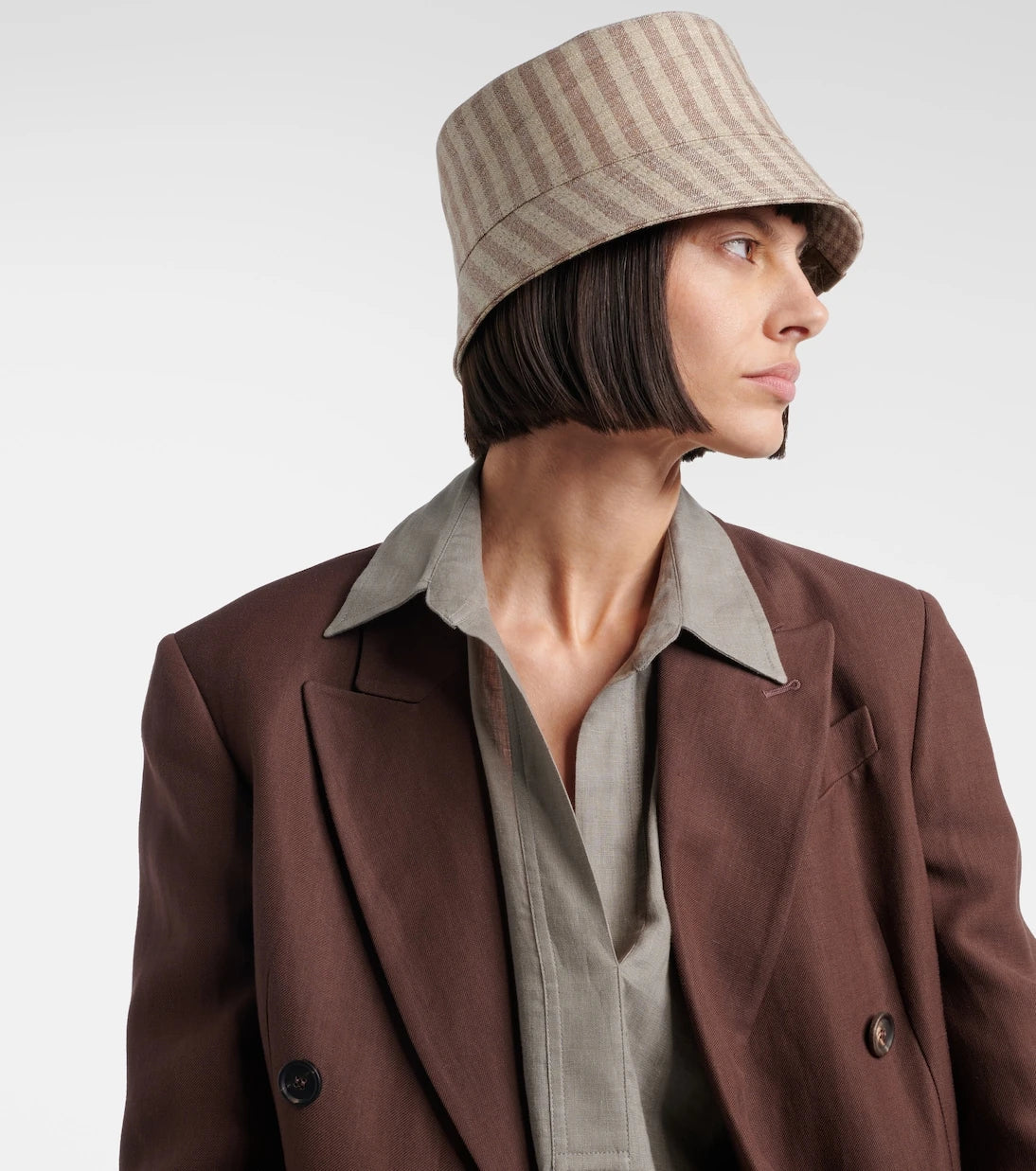 Brunello Cucinelli - Striped canvas bucket hat
