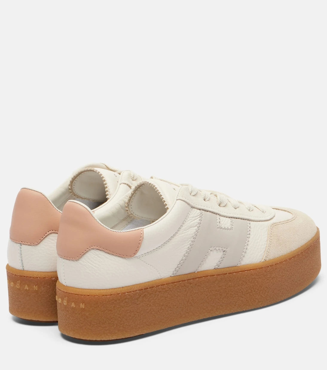 Hogan - H698 suede-trimmed leather sneakers