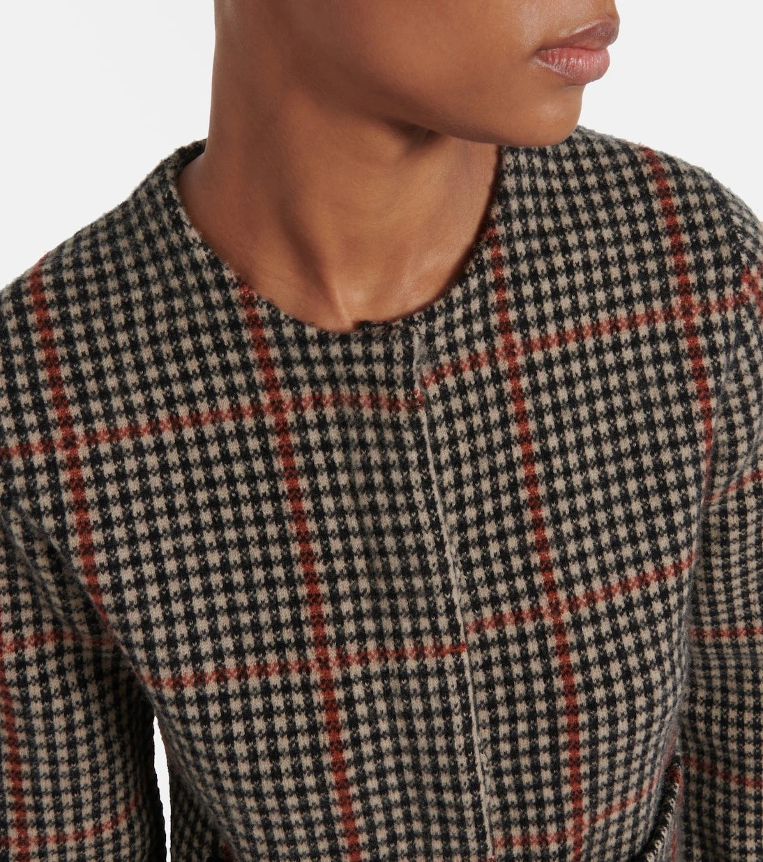 Vince - Checked wool cardigan