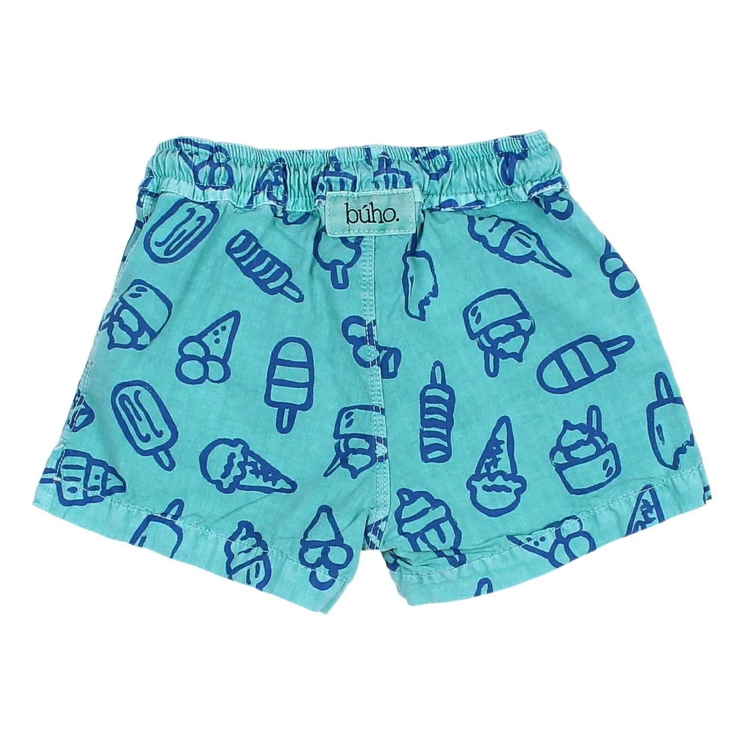 Búho - Bébé Glaces Coton Bio Bath Short | Turquoise