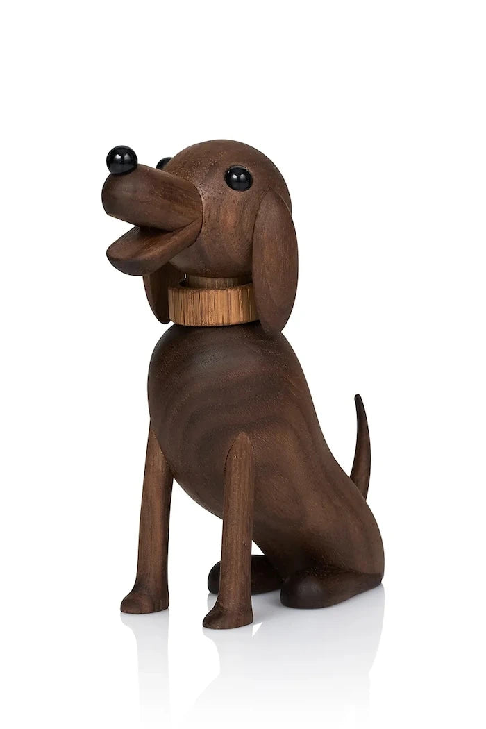 Lucie Kaas Ahşap Dekoratif Figür Buster | Köpek 12 cm