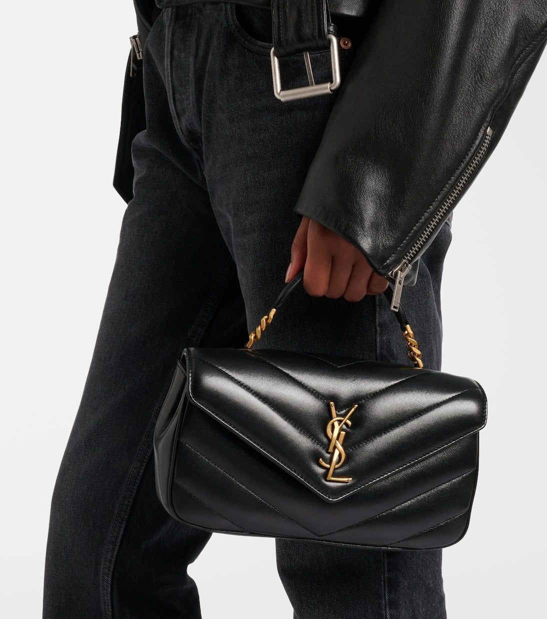 Saint Laurent - Loulou matelassé leather top-handle bag