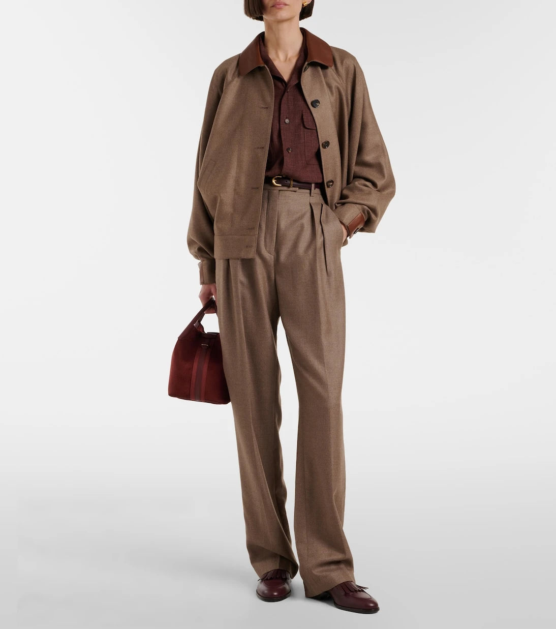 Loro Piana - Bale Small leather top-handle bag