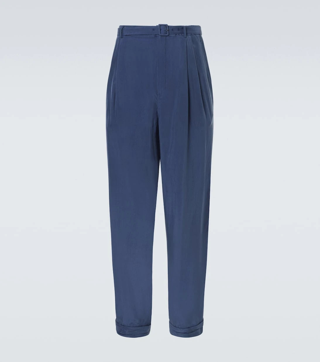 Saint Laurent - Silk habotai tapered pants