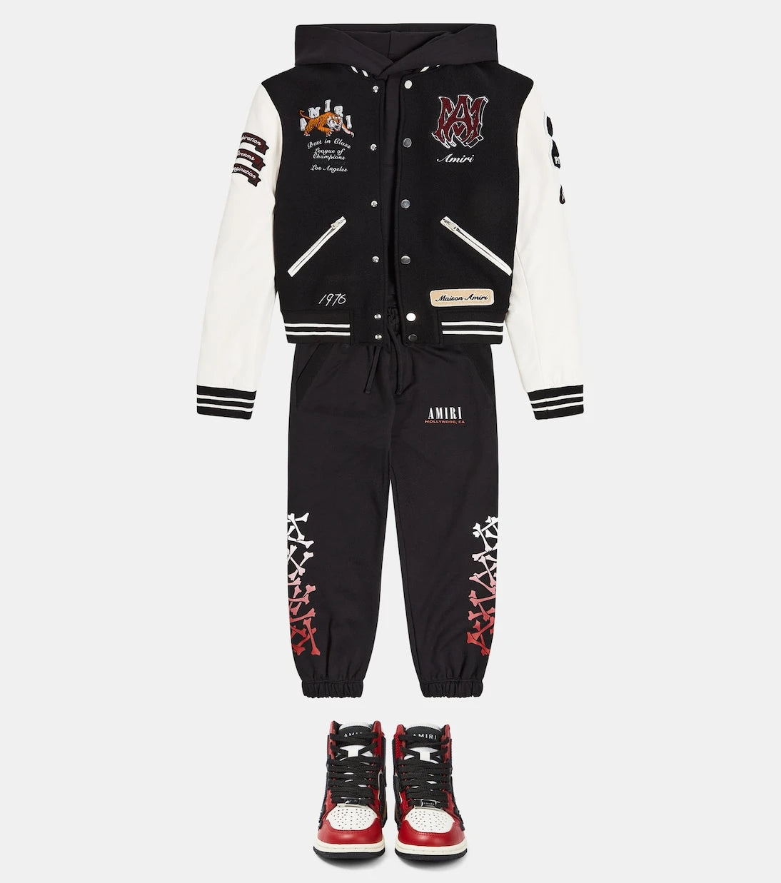 Amiri Kids - Skel Top leather high-top sneakers