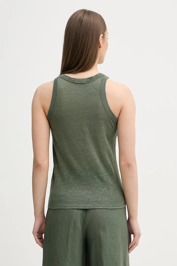 United Colors of Benetton топ дамски от лен