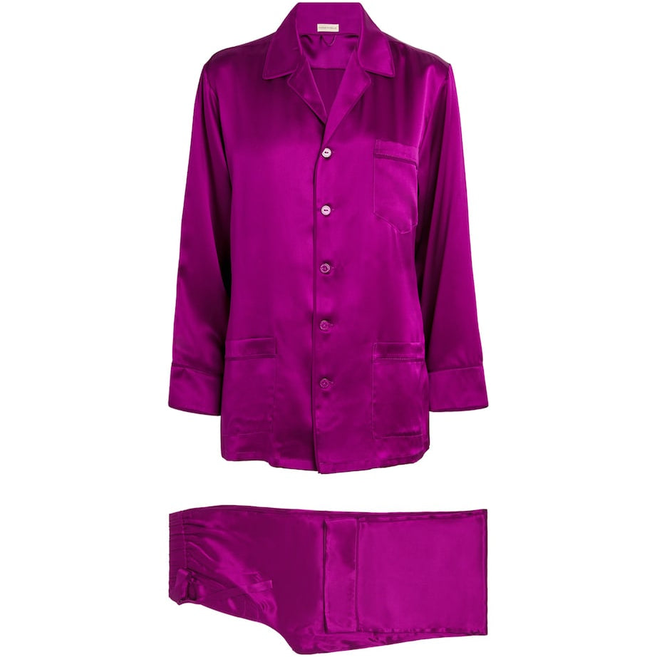 Silk Yves Pyjama Set PLUM
