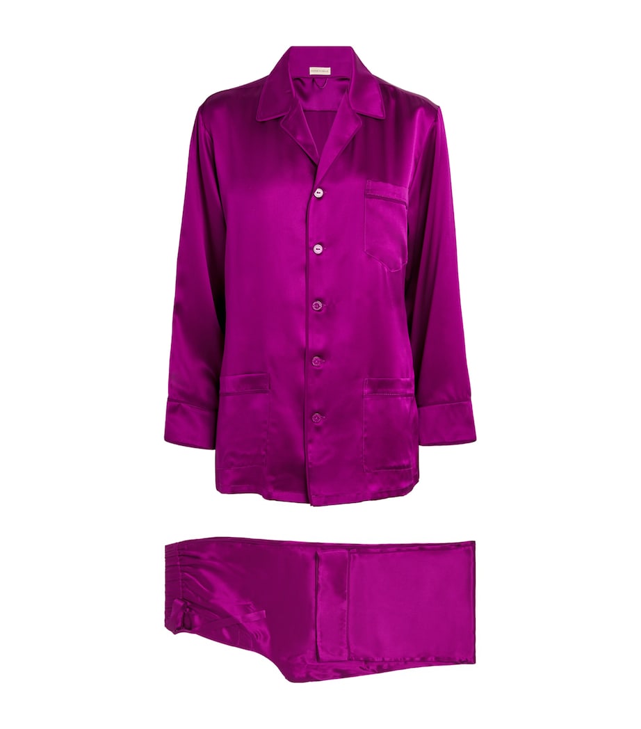 Silk Yves Pyjama Set PLUM