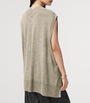 AllSaints Grey Bern Studded Tank Top