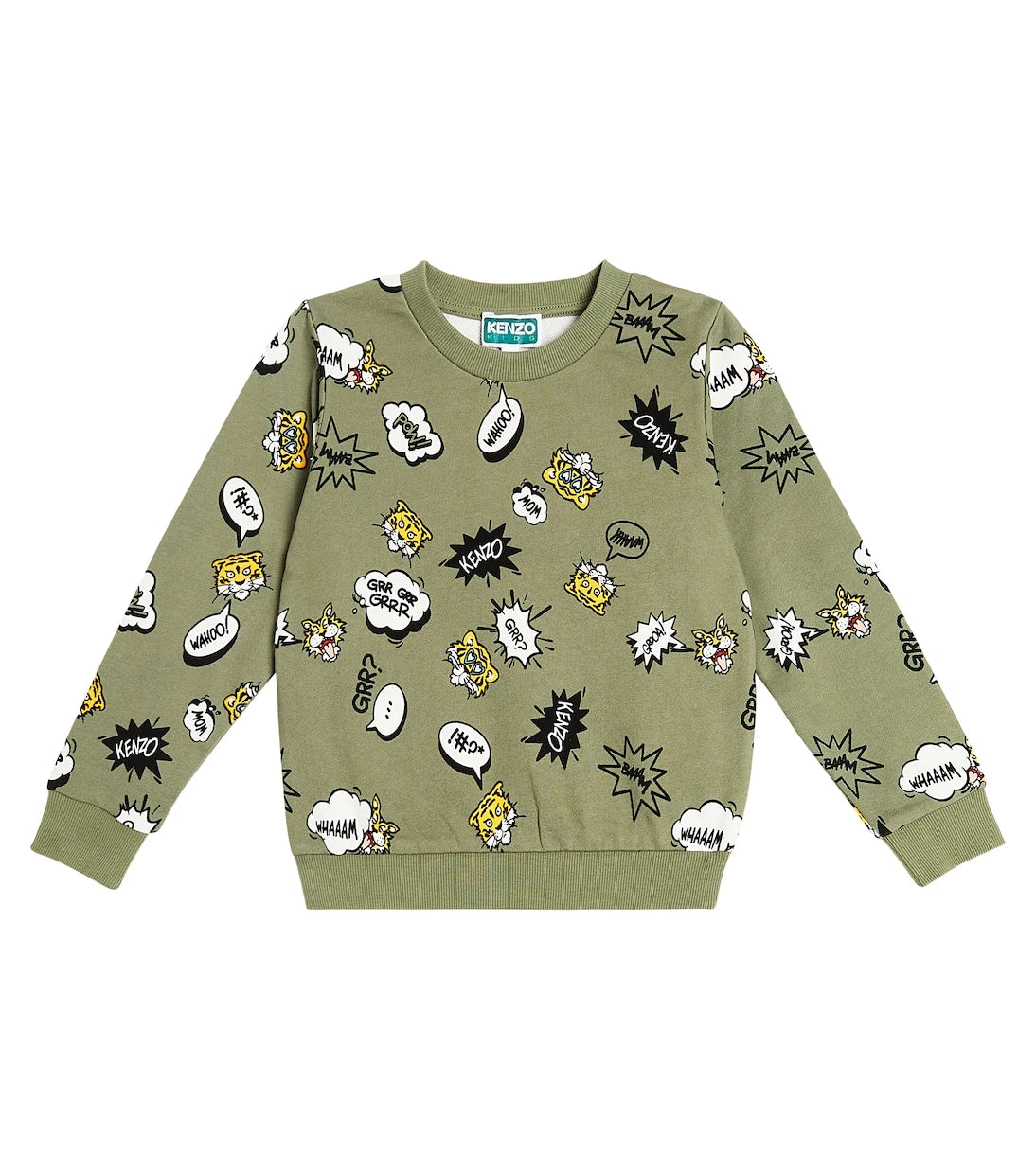 Kenzo Kids - كنزة رياضية من مزيج القطن المطبوع