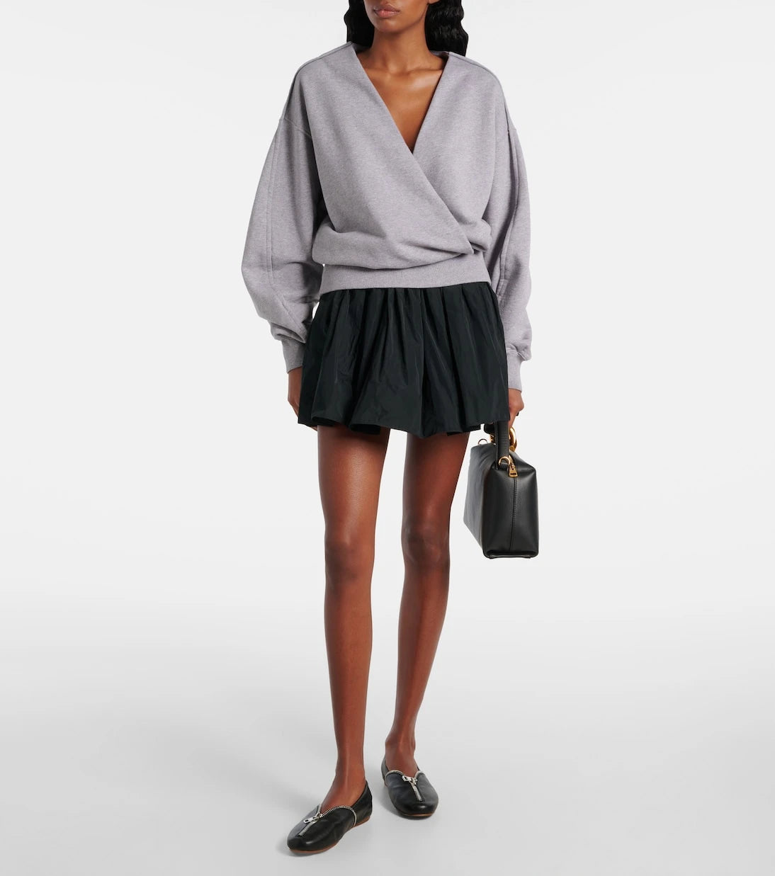 JW Anderson - Gathered taffeta skort