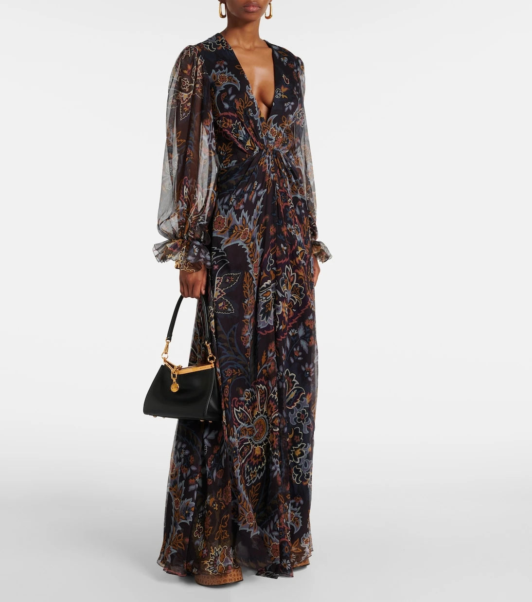 Etro - Printed silk gown