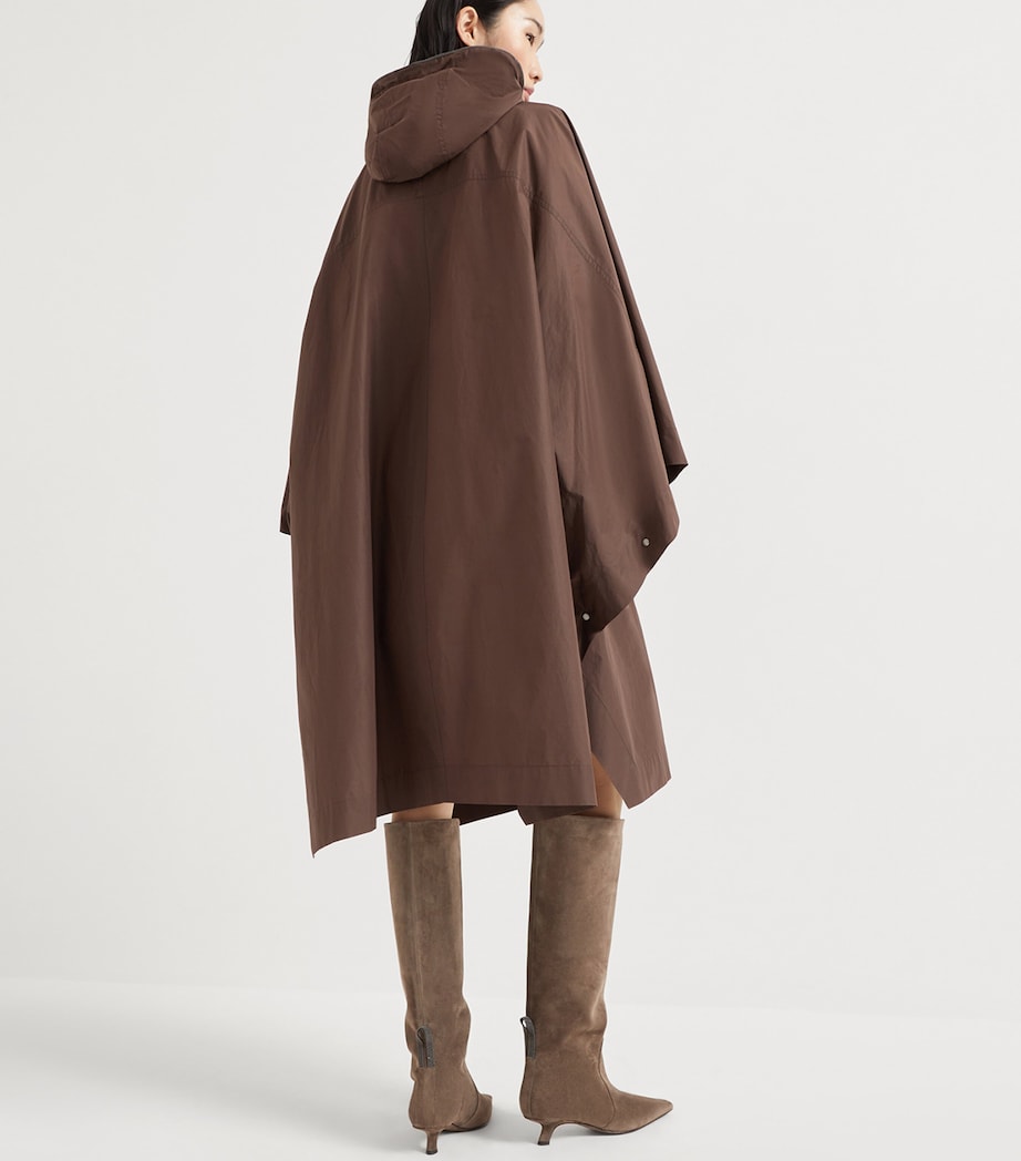 Brunello Cucinelli Black Water-Resistant Taffeta Parka