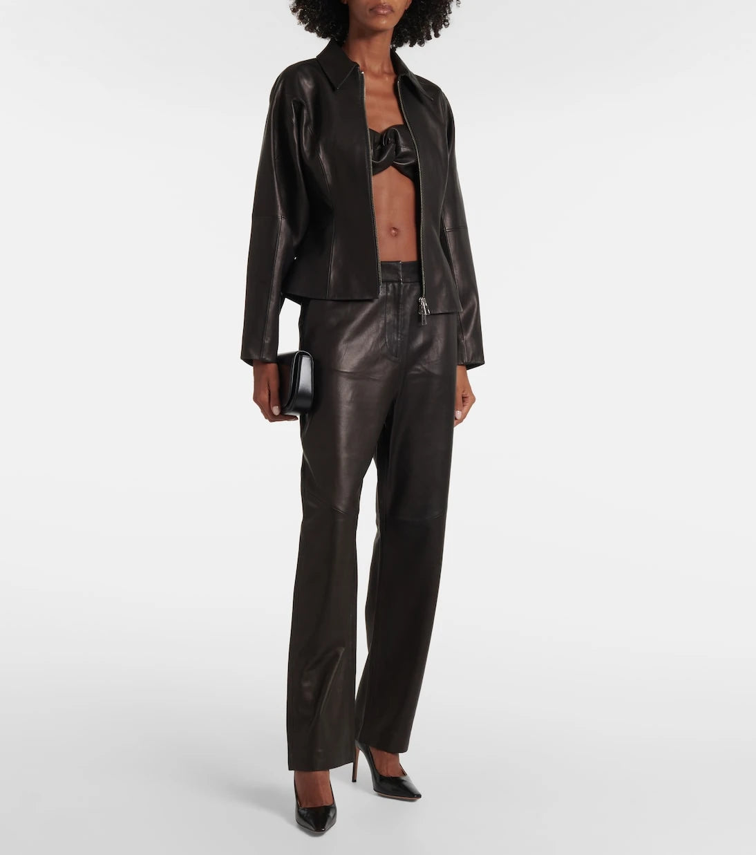 The Sei - Leather bra top